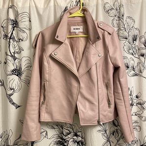 BB DAKOTA: Women’s Blush Pink Faux Leather Jacket